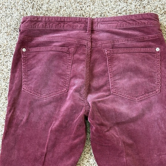 Pilcro Anthropologie Icon Corduroy Pants Women's Size 30 Burgundy Wine Stretch - Picture 12 of 16